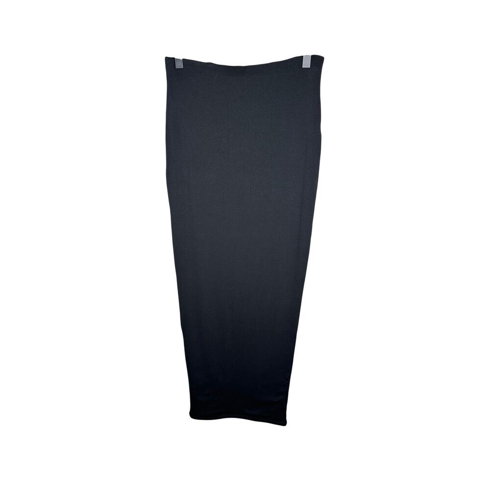 Naked Wardrobe NWOT Black Bodycon Midi Skirt S Double Lined Elastic Waist Basic